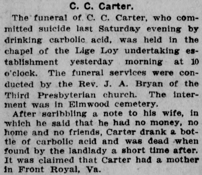 C.C. Carter obituary